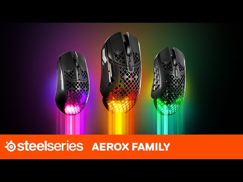 Aerox 5 and Aerox 9 Wireless Mice for Multi-genre and MMO gaming | SteelSeries