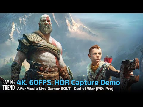 AVerMedia Live Gamer BOLT - 4K60 HDR Capture Demo - God of War - PS4 Pro [Gaming Trend]