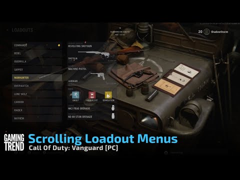 Call Of Duty: Vanguard - Scrolling Loadout Menus - [PC] [Gaming Trend]