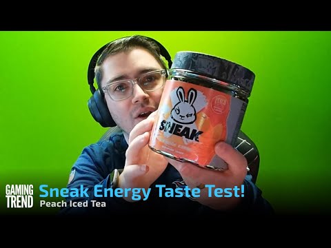 THE NEW BEST FLAVOR?! Sneak Energy Peach Iced Tea Taste Test! [Gaming Trend]