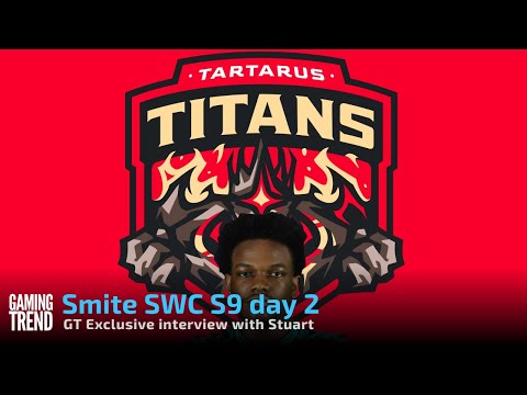 Smite SWC S9 Day 2 --- Exclusive post-game interview with Tartarus Titans ADC Stuart [Gaming Trend]