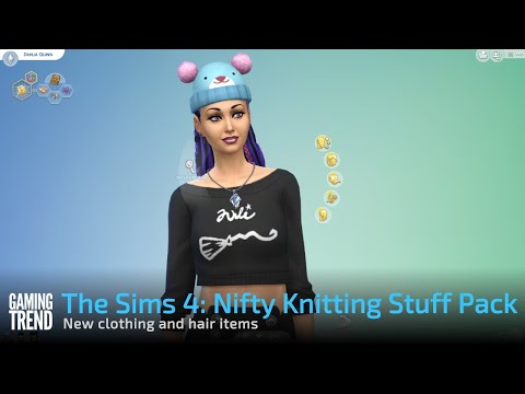 The Sims 4: Nifty Knittying Stuff Pack hair &amp; clothing preview [Gaming Trend]