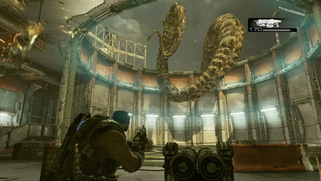 Gears of War 3 - Splitscreen Co-op Beast on Raven Down 