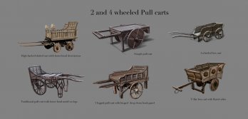 LOTRO_Riders_of_Rohan_2_and_4_wheeled_pull_carts