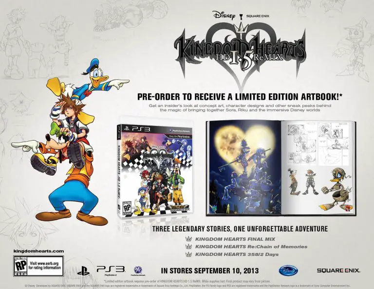 what does the deluxe edition of kingdom hearts 3 come with the original box art