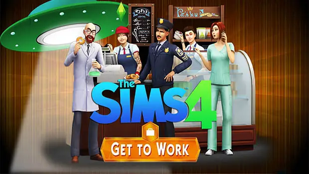 where is the content that comes with the sims 4 get to work