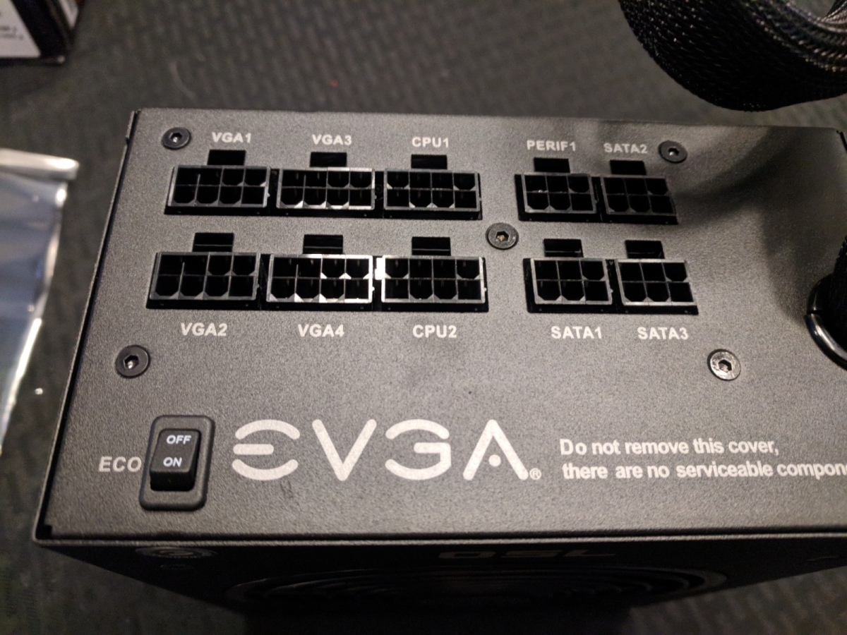 EVGA 750 GQ PSU - 02
