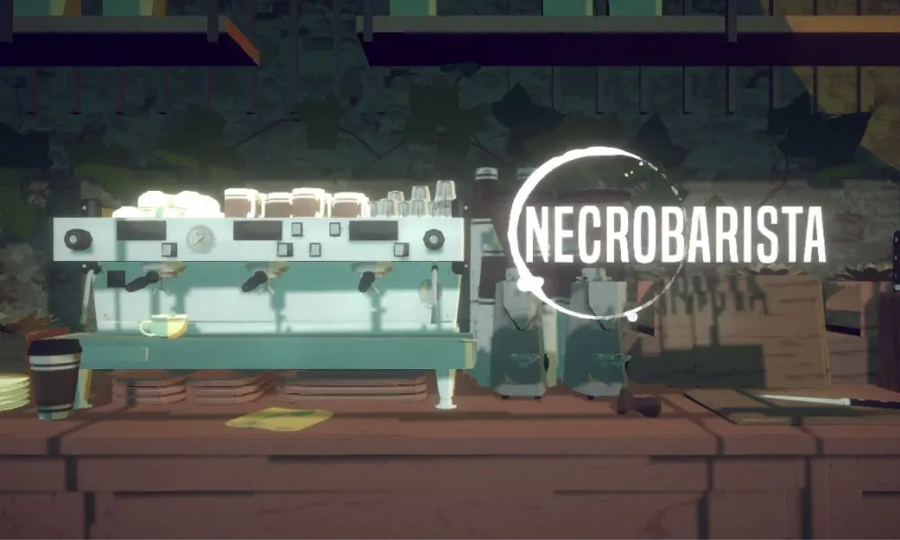 Necrobarista title screen