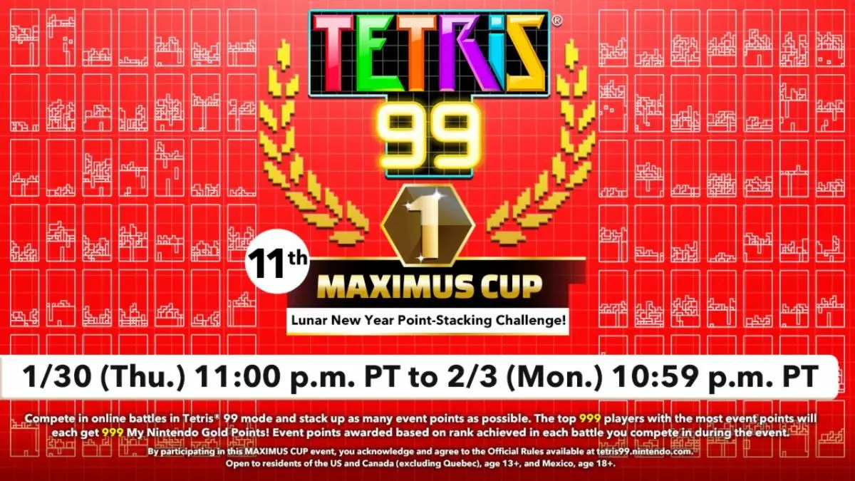 Lunar New Year gets lucky with Tetris 99's 11th Maxmius Cup this weekend -  GAMING TREND