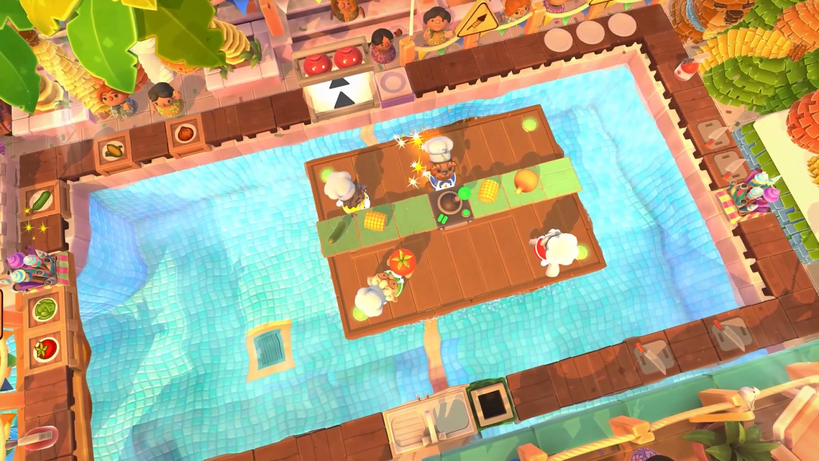 Overcooked 2 new seasonal DLC Suns's Out Buns Out hits PC on July 5