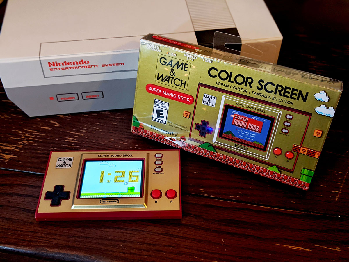 super mario bros game and watch