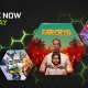 Shows some of the games coming to GeForce NOW this month - including Marvel's GOTG, Far Cry 6, and Riders Republic