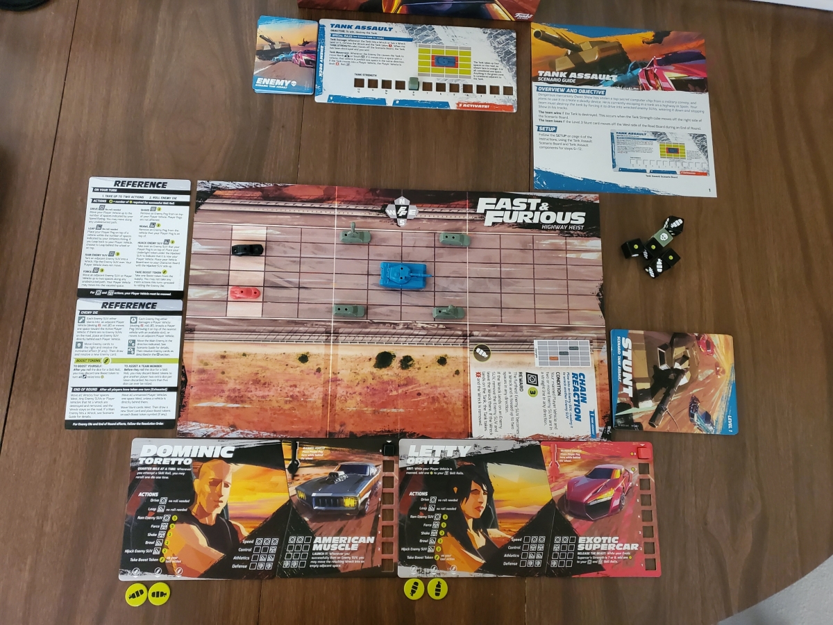 Fast & Furious: Highway Heist, Board Game