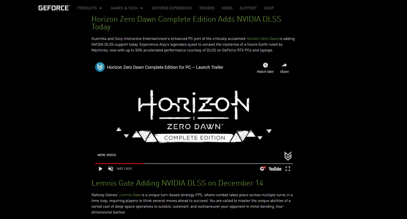 Horizon Zero Dawn Complete Edition for PC – Launch Trailer 