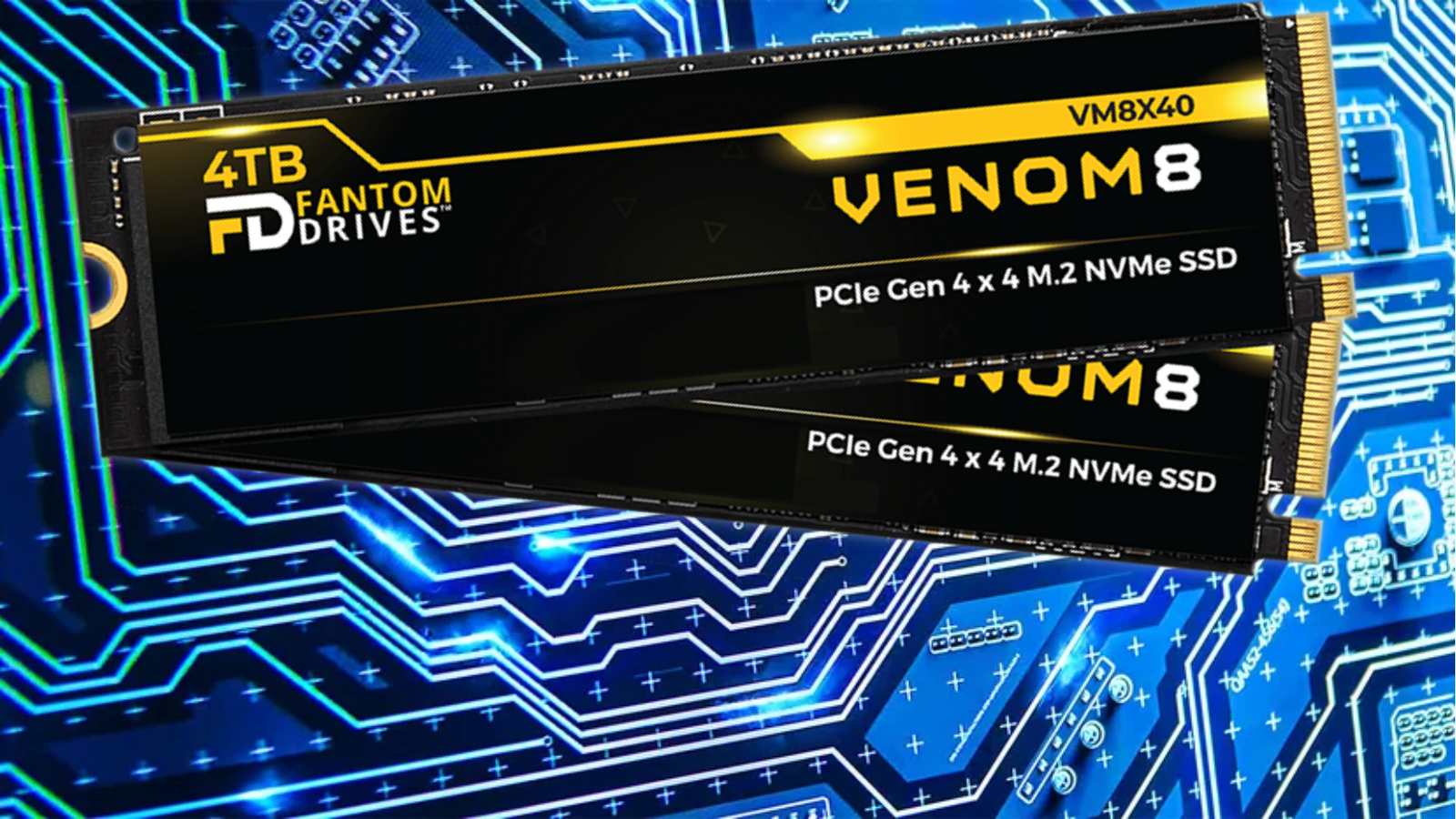 VENOM7, 2TB Internal SSD NVMe Gen 4 M.2 2280 Slim Profile for