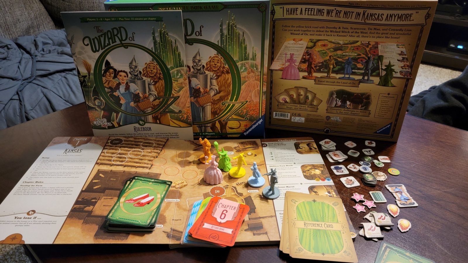 The Wizard of OZ board game will challenge your courage, brains and heart