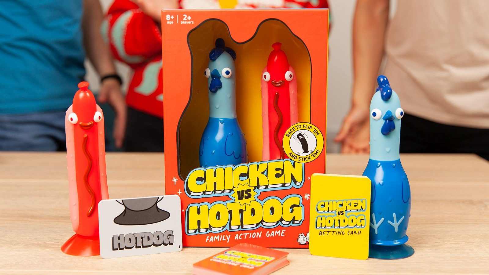 Big Potato Chicken vs Hotdog: The Ultimate Challenge Party Game for  Flipping-Fun Families, Board Game for Game Nights