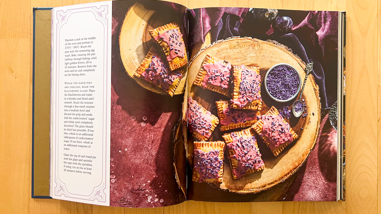 A photo of a food spread in the cookbook