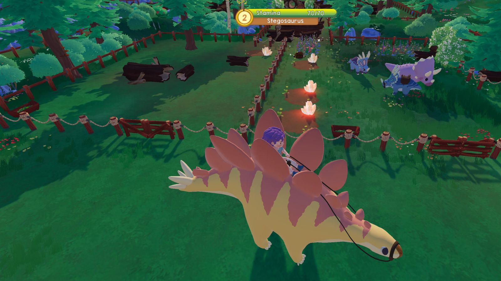 Paleo Pines. A fun dinosaur game were you can befriend, tame and build a  ranch full of dinosaurs. Said to release in September for Nintendo Switch,  PS4, PS5, PC and Xbox. What