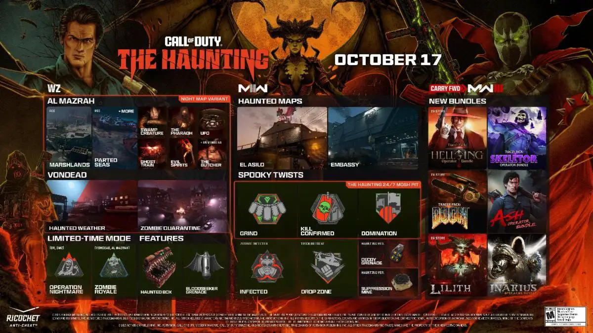 Call of Duty's mid-season event 'The Haunting' begins tomorrow