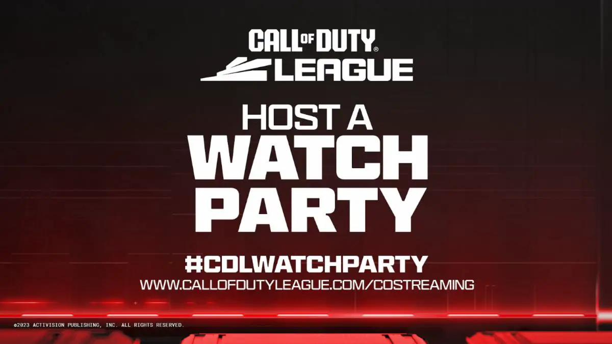 CDL WATCH PARTY 