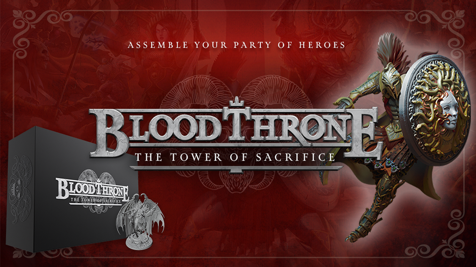 An image promoting the game Blood Throne: The Tower of Sacrifice.