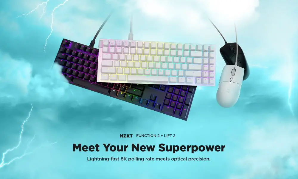 NZXT announces the launch of their Function 2 keyboards and Lift 2 Mice
