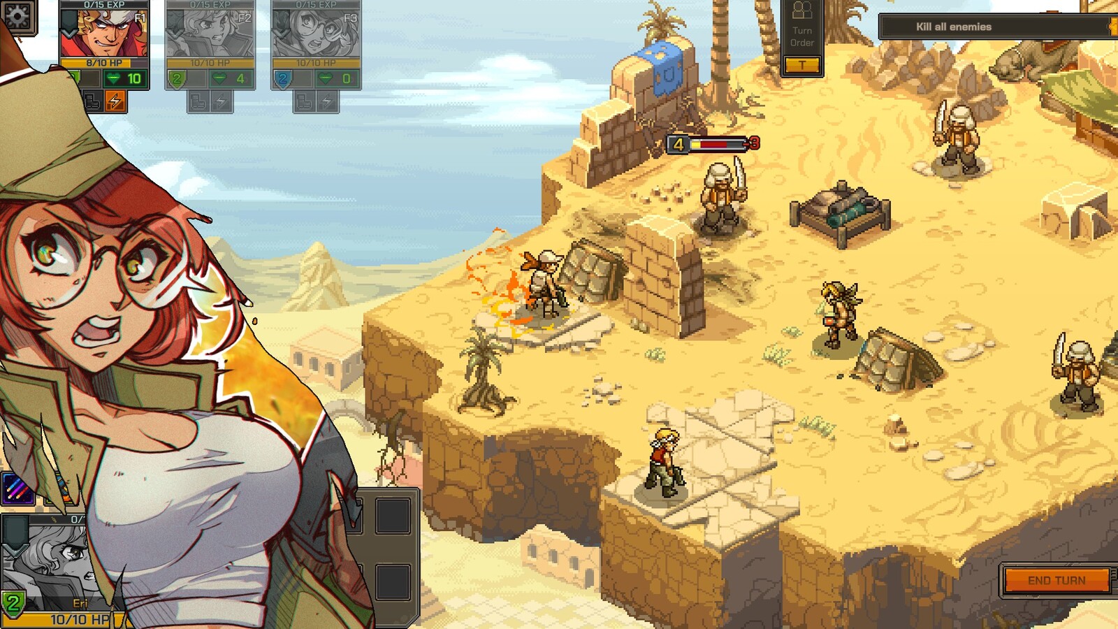 Metal Slug Tactics preview — Rocket Lawnchair General — GAMINGTREND