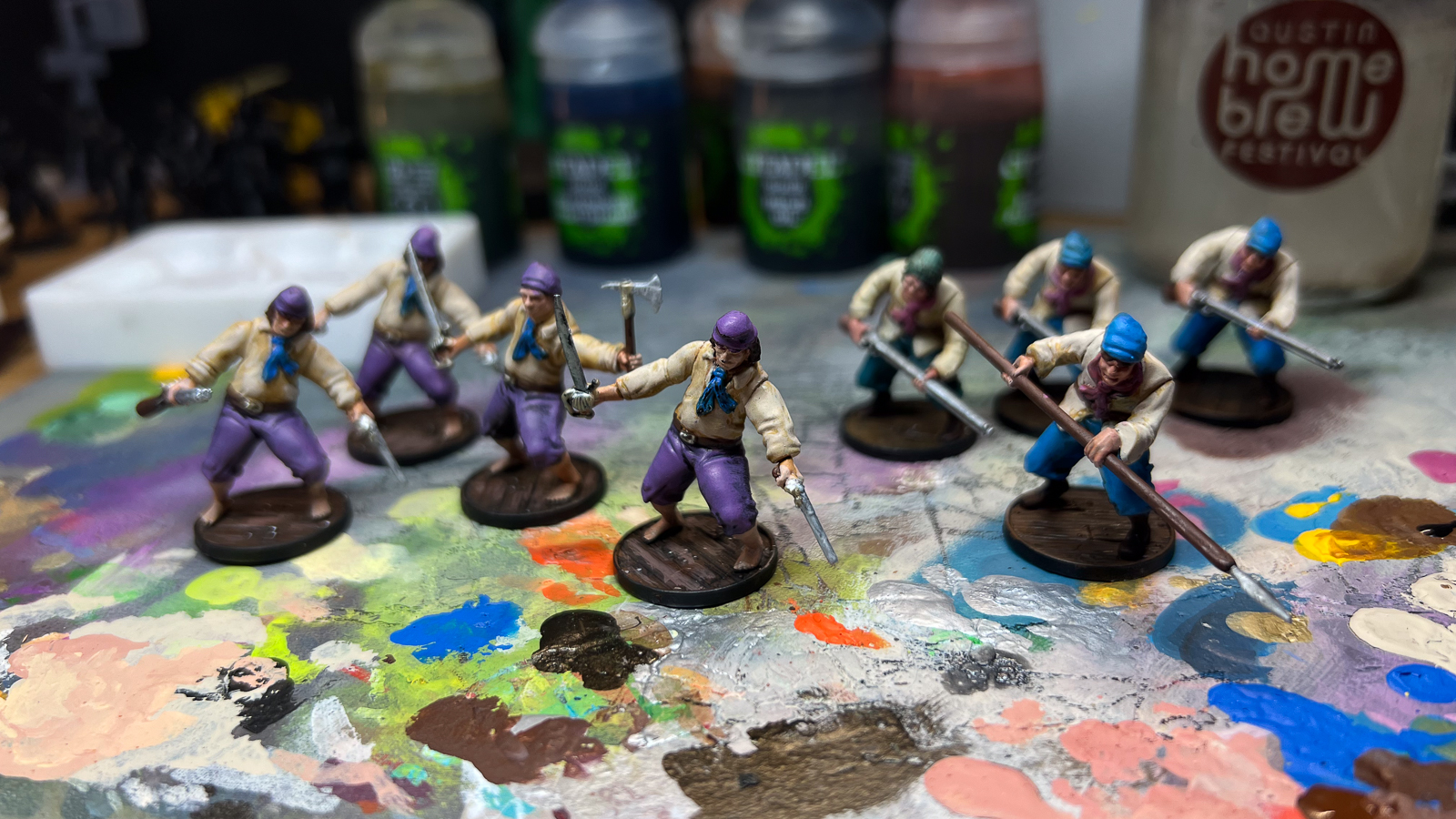 a photo of a group of minis from Blood and Plunder