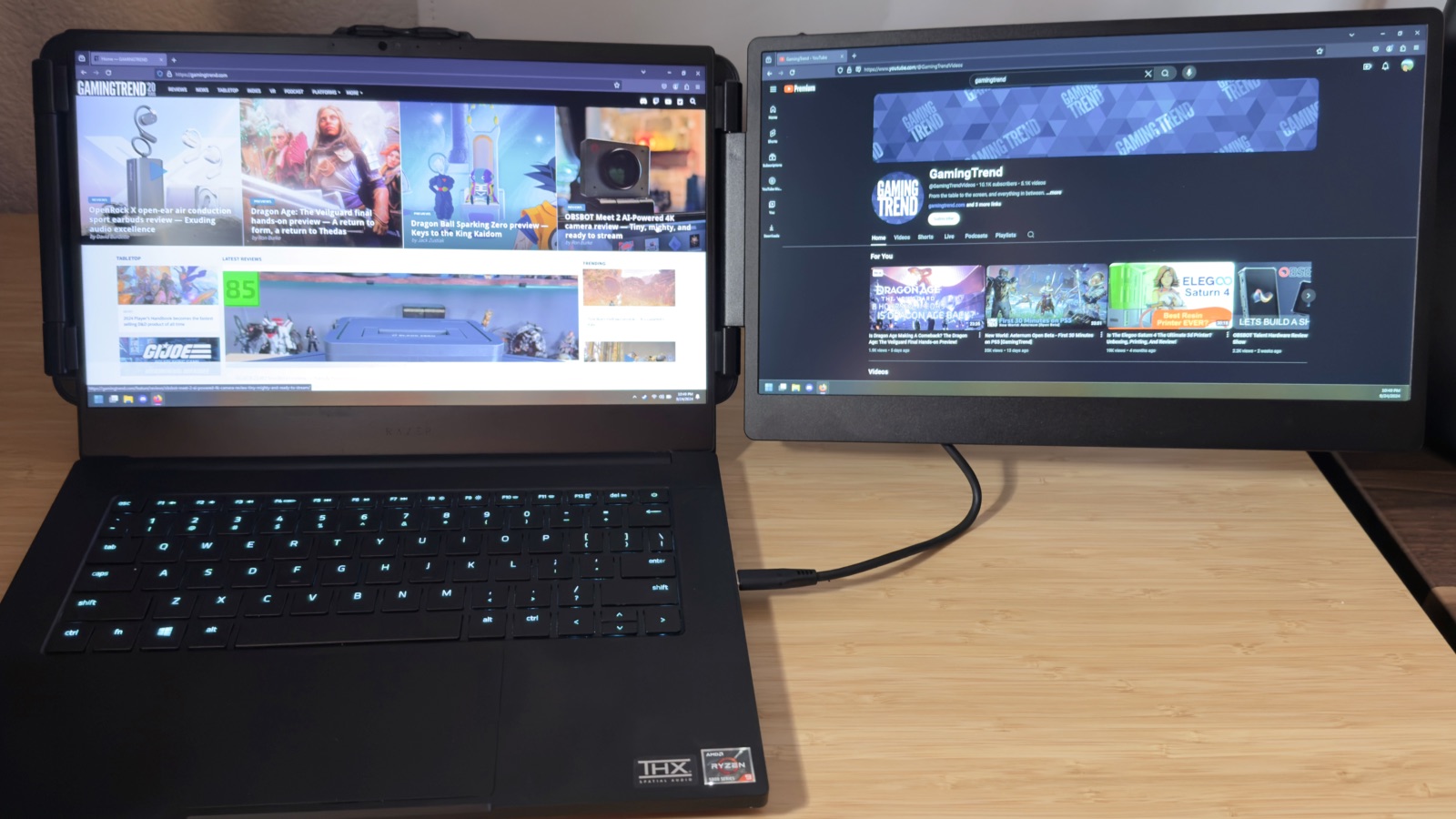 Kefeya S1 setup on a Razer Blade 14